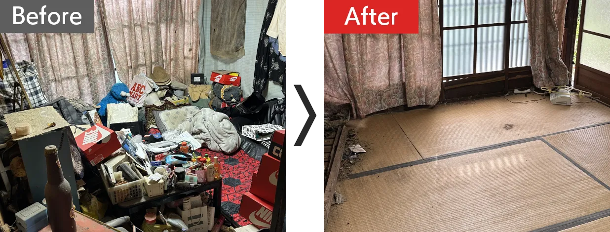 遺品整理1Kの作業事例